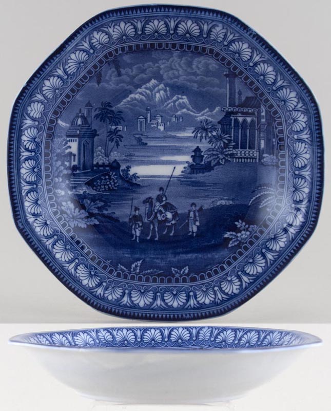 Bowl shallow octagonal c1930s